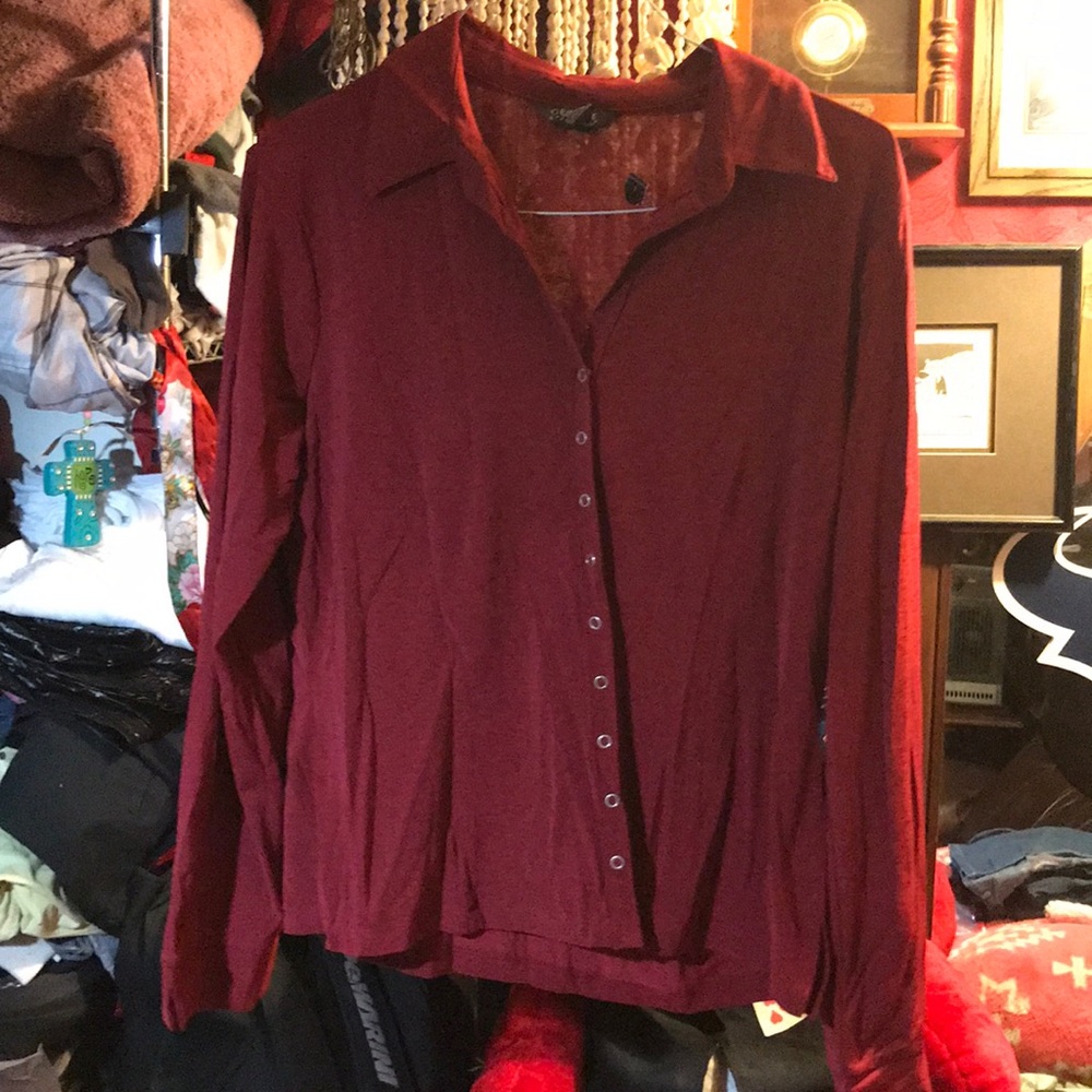 George stretch button down